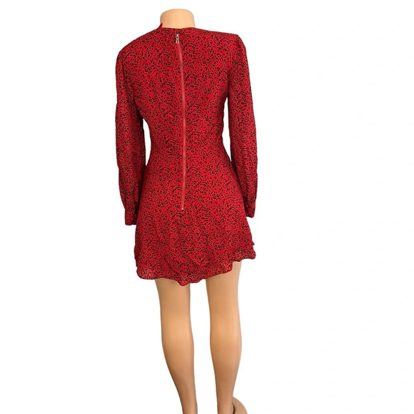 Alice and Olivia Polly Leopard Print Fit-and-Flare Dress - Picture 9 of 10